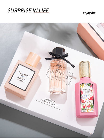 3PCS Women's Perfume 25ML Suit Fresh And Durable