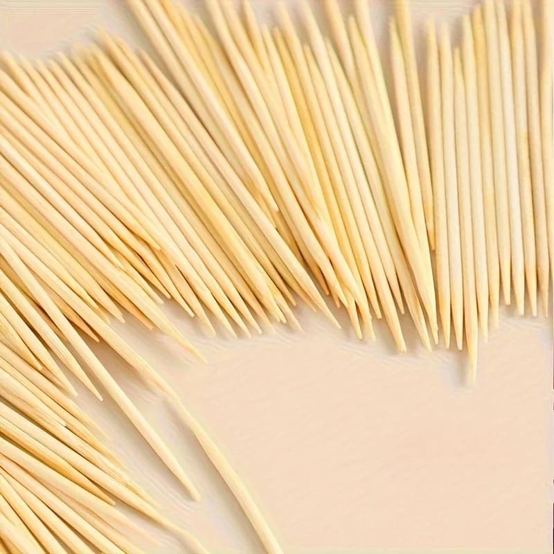 1000PCS Disposable Double Headed Toothpicks Natural Bamboo Floss Home Kitchen Restaurant Hotel Portable Teeth Cleaning Tool