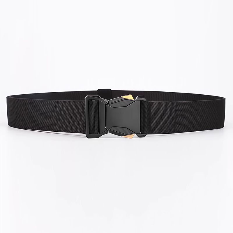 Men Tactical Belts Quick Release Outdoor Training Belt High Quality Casual Sports Men Belt Breathable and Comfortable Nylon Canvas Pants Belt Classic High Elastic Soldier Belt