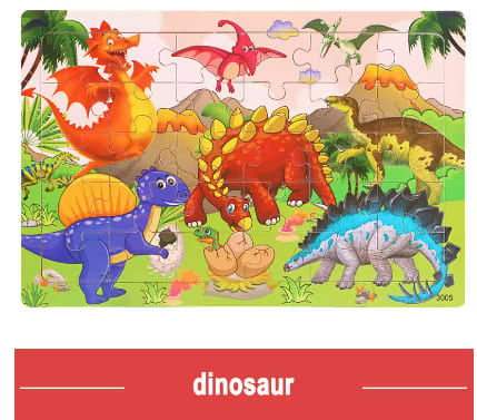 Logic Thinking Intellectual Wooden Game Puzzle Jigsaw Animal Vehicle Cartoon Early Educational Toys For Kids Children Gift