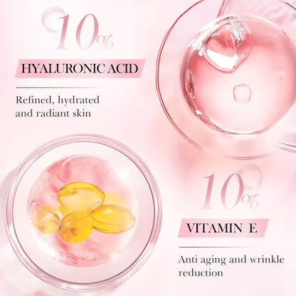 SADOER 4 in 1 Facial Serum with Hyaluronic Acid, Nicotinamide, Vitamin C and Vitamin E, High Moisturising and Brighten Skin Tone, Rejuvenates, Whitens Blemishes and Dark Spots