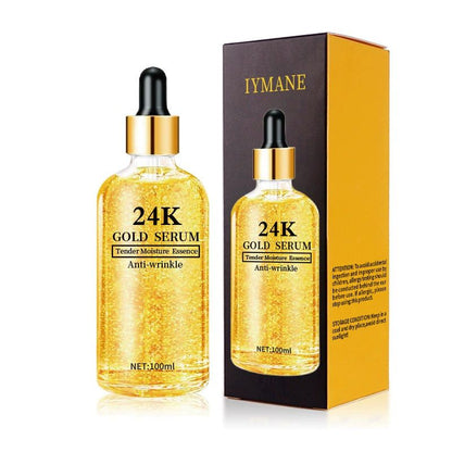 [Promotion] 100ml 24k Gold Hyaluronic Acid Nicotinamide Face Serum Anti Aging Facial Lifting Collagen Essence Skin Care Whitening Serum