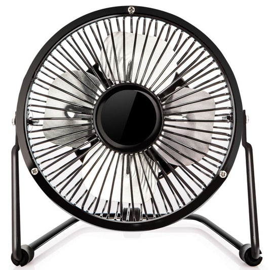 4 Inch Mini Fan with Metal Construction,Powerful USB Powered,360° Rotation desk Personal Cooling Usb fans small quiet for Home Office Bedroom