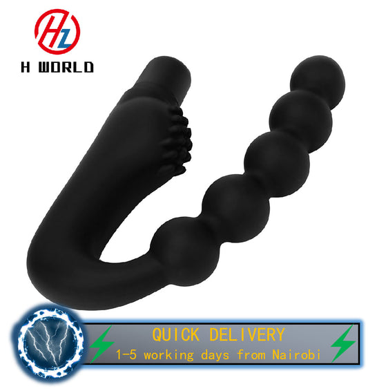 HW Silicone Anal 10 vibration modes pull ball anal plug men's Prostate Massager anal G-spot vestibule masturbator adult products sex product