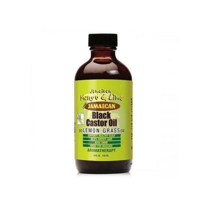 Black Castor Oil Lemongrass 4oz.