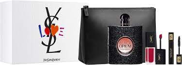 Black Opium EDP 4 Piece Gift Set With Lipstick, Mascara & Pouch