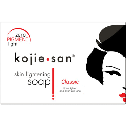 Kojie San Skin Lightening Soap - Original Classic Kojic Acid Soap for Dark Spots, Hyperpigmentation, Whitening & Scars - Beauty Bar with Coconut & Tea Tree Oil for Fair glowing Flawless Even Skin Tone