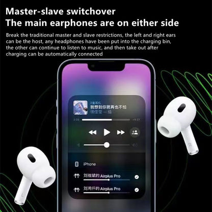 RichRipple New Upgraded Pods PRO2 TWS Wireless Bluetooth Earphone with Hanging Cord Touch Control Noise Cancelling Earpods Pro 2 With Wireless Charging Box