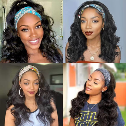 New Headband Wig Body Wave Wig 26Inch Hair Wigs Women Brazilian Ready To Wear Wig Curly Hair Wig
