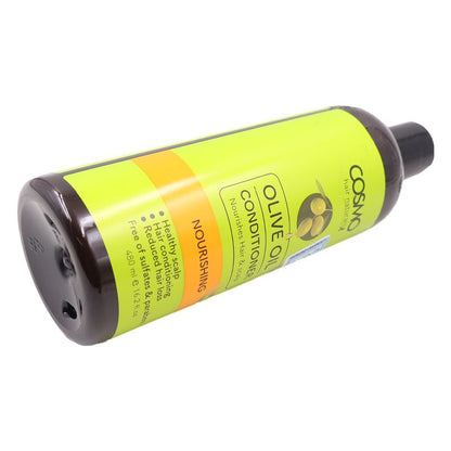 Cosmo Nourishing Olive Oil Hair Conditioner Nourishes Hair and Scalp Healthy Scalp Hair Conditioning Reduces Hair Loss Free of Sulfates and Parabens Supreme Hair Care