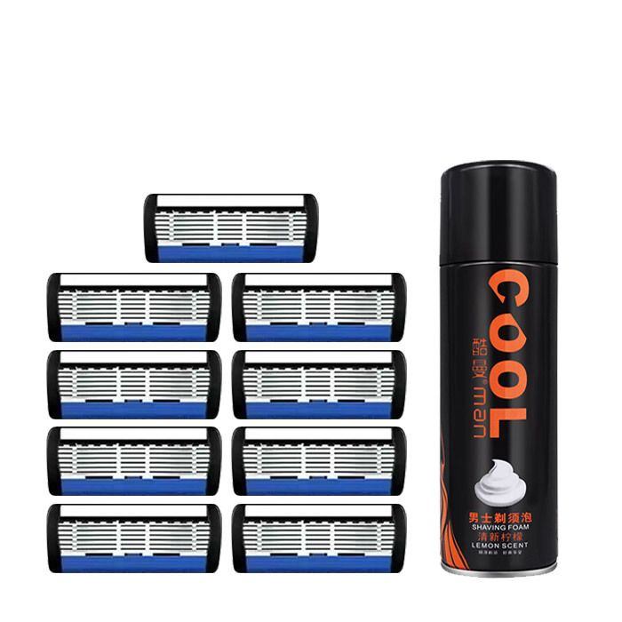 Men Shaver Razor Barber Tools Facial Hair Razor 7 Layers Blades High Quality Antique Shaving Knife Shaver With Replacement Head