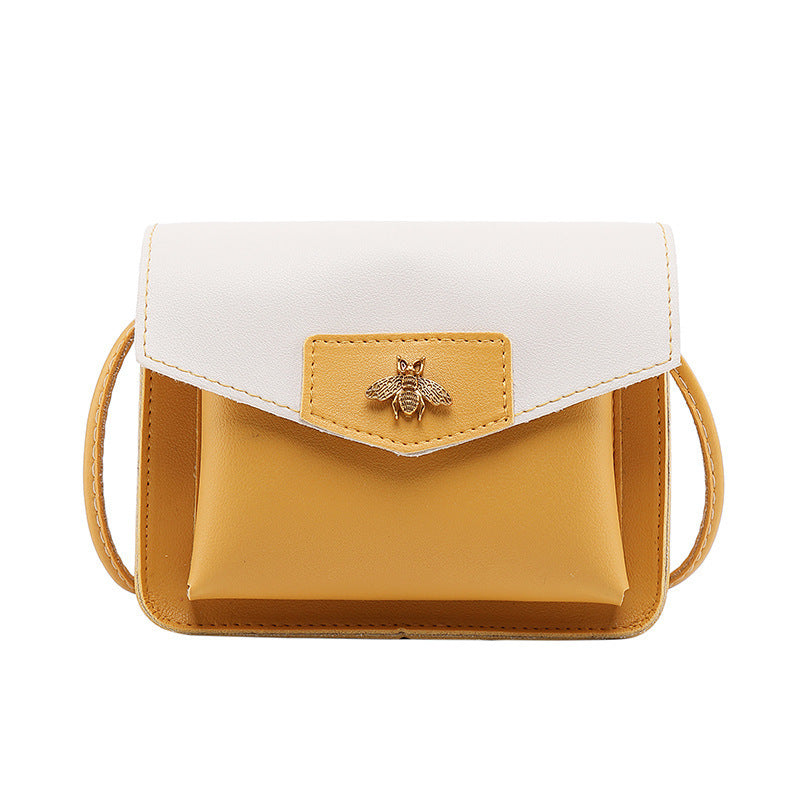 Fashion Mini Small Bee Sequined Handbag Small Bag Mobile Phone Bag Shoulder Bag key bag