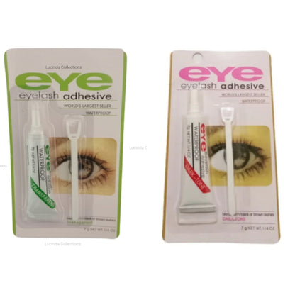 2Pcs Eye Lash Adhesive Glue Transparent / Clear White / Dark Tone Eyelash Waterproof Eyelashes Glue With Stick Eye Lashes Makeup Tools