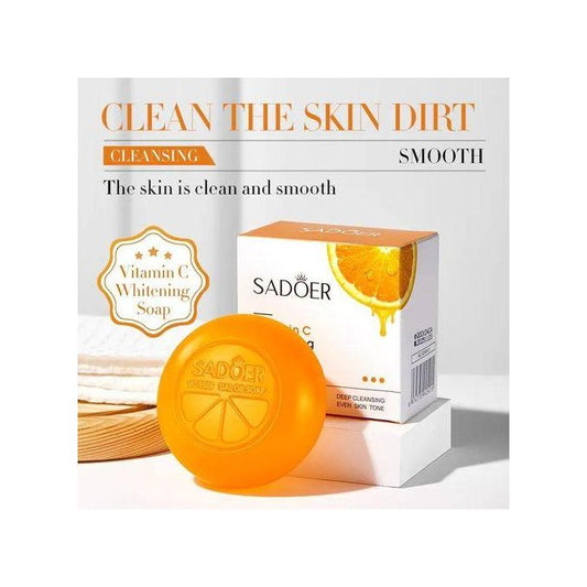 Body And Face Vitamin C Soap, Vitamin C Black Spots Whitening Soap, Removes Dirt, Whiten Black Spots, Fade Dark Marks, Brighten Skin,