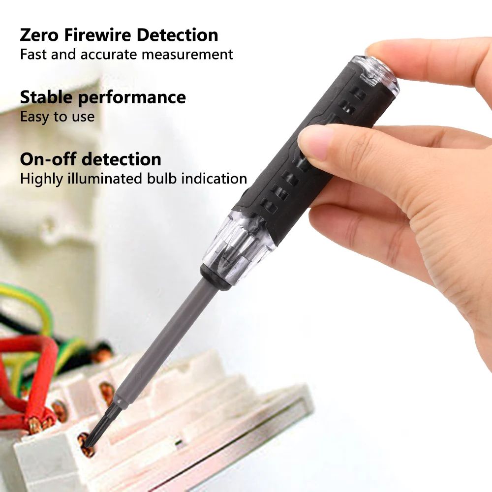 Electrical Tester Pen 2-In-1 Electricity Detector Strong Magnetic Tester Pen High Torque Slotted Electric Pen Electrical