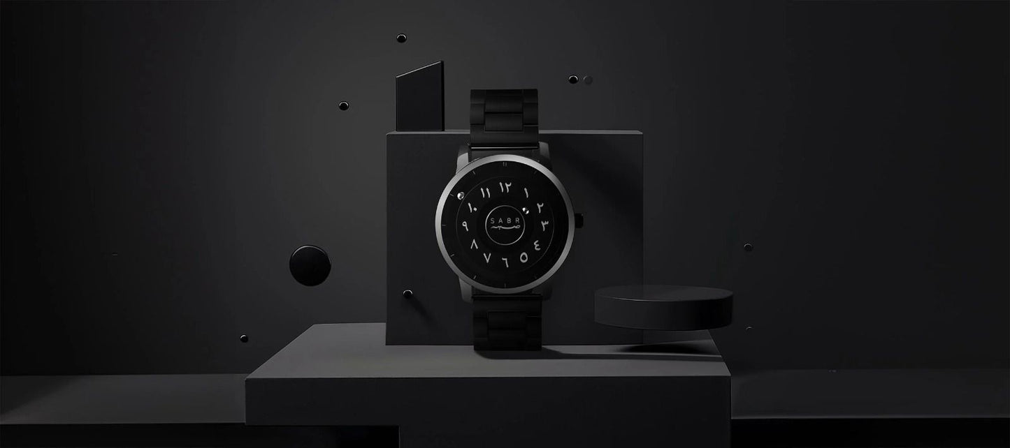 SABR Arabic Magnetic Ball Watch – Elegant Quartz Timepiece with Floating Spheres, Arabic Numerals Dial, Stainless Steel Build, Water-Resistant, Modern Islamic Design