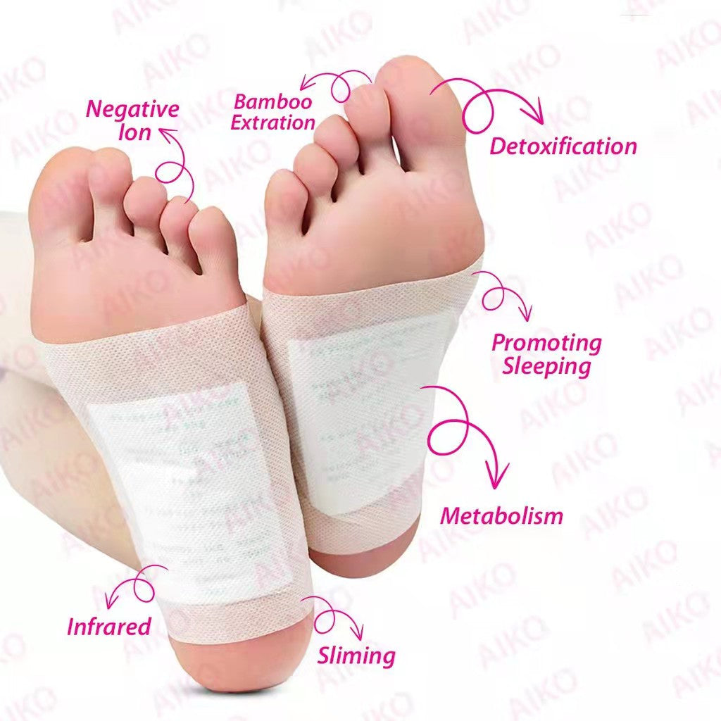 10pcs/box Detox Foot Patches Pads Body Toxins Feet Slimming Cleansing Herbal Body Health For Weight Loss