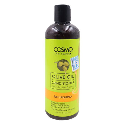 Cosmo Nourishing Olive Oil Hair Conditioner Nourishes Hair and Scalp Healthy Scalp Hair Conditioning Reduces Hair Loss Free of Sulfates and Parabens Supreme Hair Care