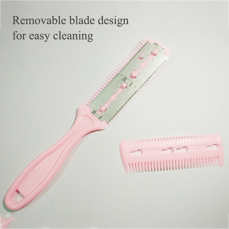 New Arrival Hair Cut Styling Barber Scissor Razor Magic Blade Comb Hairdressing Tool Kit 1PCS Top Quality Double-Sided Knife Hair Scissors