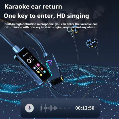 Sports Earphones Two Ears in-ear Wireless Bluetooth Earpods Neckband Earphones Earbuds Ultra-Long Standby Ear Return Monitoring Card Plug-in Noise Reduction Comfortable And Stylish High Quality