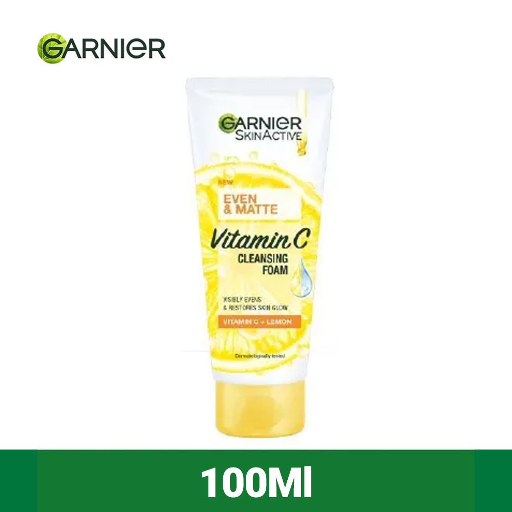 Garnier Even & Matte Vitamin C Cleansing Foam 100Ml