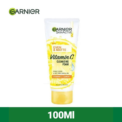 Garnier Even & Matte Vitamin C Cleansing Foam 100Ml
