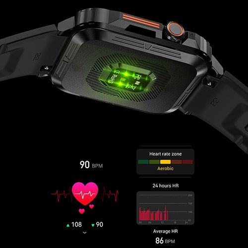 LIGE L81 Smartwatch 1.95 Inch Full Screen Health Monitoring Watches IP68 Waterproof Sport Fitness Tracker Bluetooth Call Smart Watch For Men Women