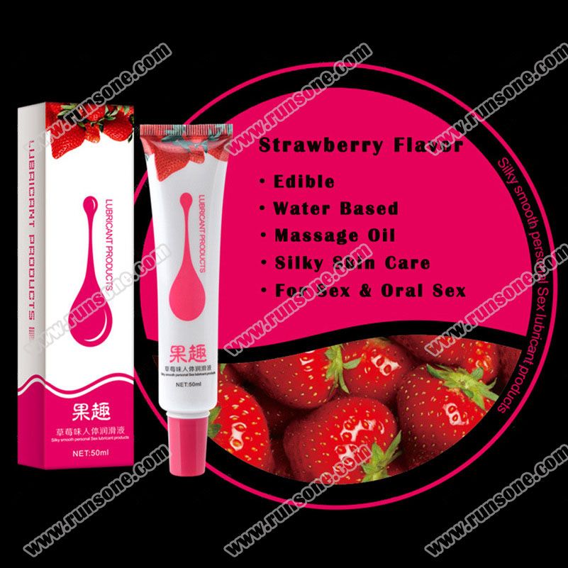 New Water Based Sex Lube Long Lasting Water Soluble Fruity Lubricant Edible Massage Body Oil Compact Anal Anus Gel Adult Toys for Sex for Women Male Couple Masturbation Fluid for Girlfriend Wife