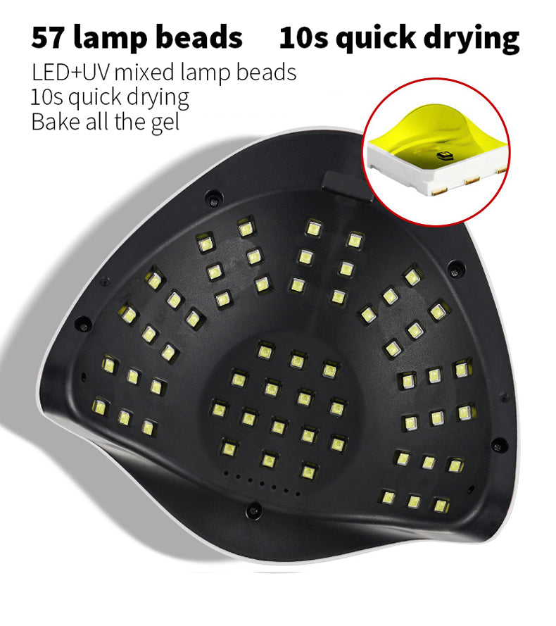 SUN X7 Max 180W Blueque Nail Lamp 57 LED UV Lamp Professional Phototherapy UV Light Nail Dryer Lamp Quick-Drying Auto Manicure Lamp