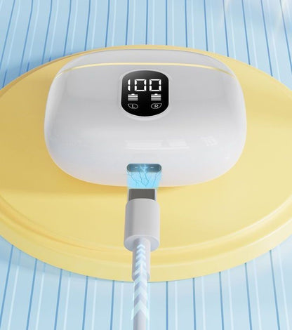 Wireless Earbuds Bluetooth Earphones HiFi Ear Buds Bass Stereo Bluetooth Headphones with ENC Noise Cancelling Mic IP7 Waterproof in Ear LED Display Charging Case Ear Buds for Pad Workout Sports