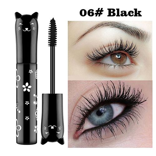 6 Color Mascara Waterproof Fast Dry Eyelashes Curls Extension Make-Up Eyelashes Blue Pink Purple Black White Coffee Ink Mascara