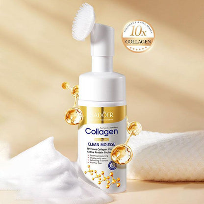 Collagen Facial Cleanser Mousse Deep Cleansing Skincare Moisturizing Firming Face Wash Foam Cleanser Skin Care Products