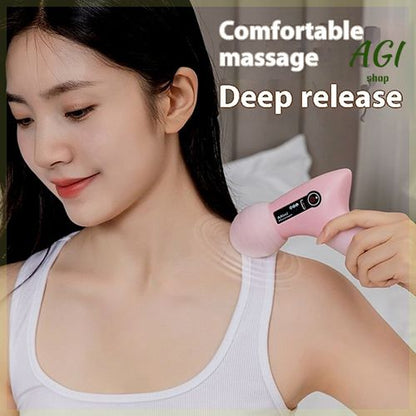 2024 Mini Vibration Massage Gun Rechargeable Wireless, Electric Massager Gun Muscle Relaxation Massager Promote Blood Circulation Professional Fitness Portable Electric Fascia Gun
