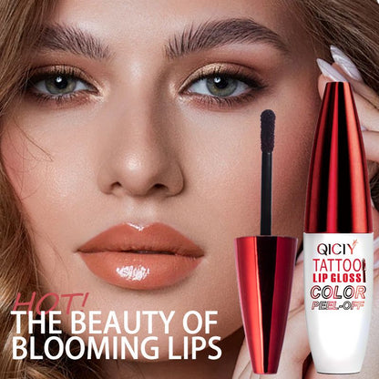 QICIY Natural Matte Stained Lip Tear off Lipstick Durable Waterproof Non stick Cup Mist Tear off Lip Gloss