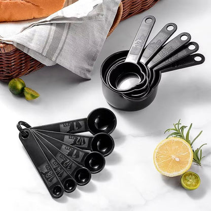 11pcs Measuring Tools Set Kitchen Measuring Spoon Measuring Cup Teaspoon Sugar Spoon Cake Baking Flour Measuring Cup Kitchen Spoon Baking Measuring Cup Accessories