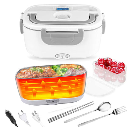 220V 1.5L Stainless Steel Electric Heating Lunch Box Plug School Office Home use Picnic Portable Food Warmer Container Heater