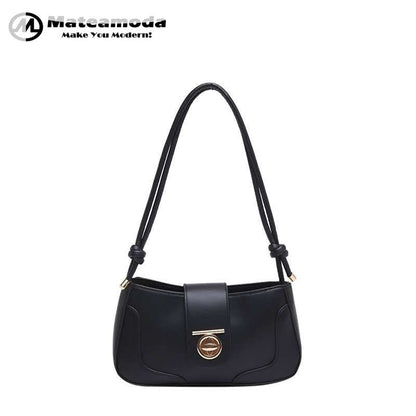 Mateamoda Elegant Two-Tone Shoulder Bag Underarm Handbag Crossbody Bag