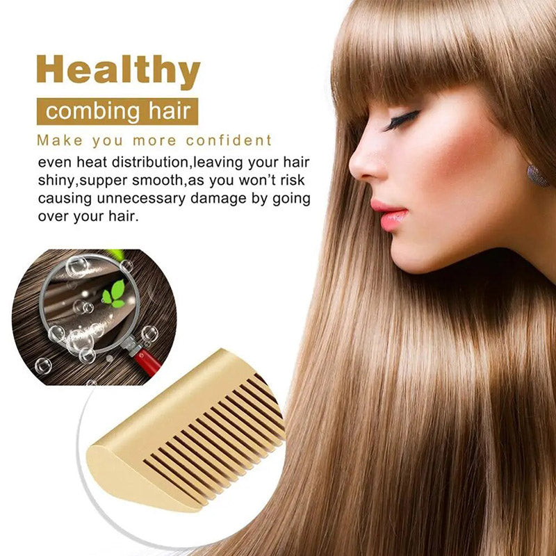 2 in 1 Hot Comb Straightener Electric Hot Heating Comb Wet Dry Hair Iron Hair Straightener Brush Hair Curler Hair Styling Tools Wigs Straightening Brush