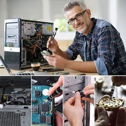 115 in 1 bit kit for mobile phone maintenance, multi-function precision screwdriver kit Black one size