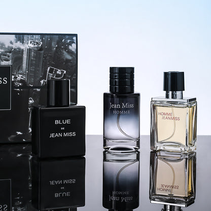 30ml*3 Bottles Men's Perfume Set Cologne Gift Set Refreshing Fruity Notes Long Lasting Fragrance For Dating and Daily Life