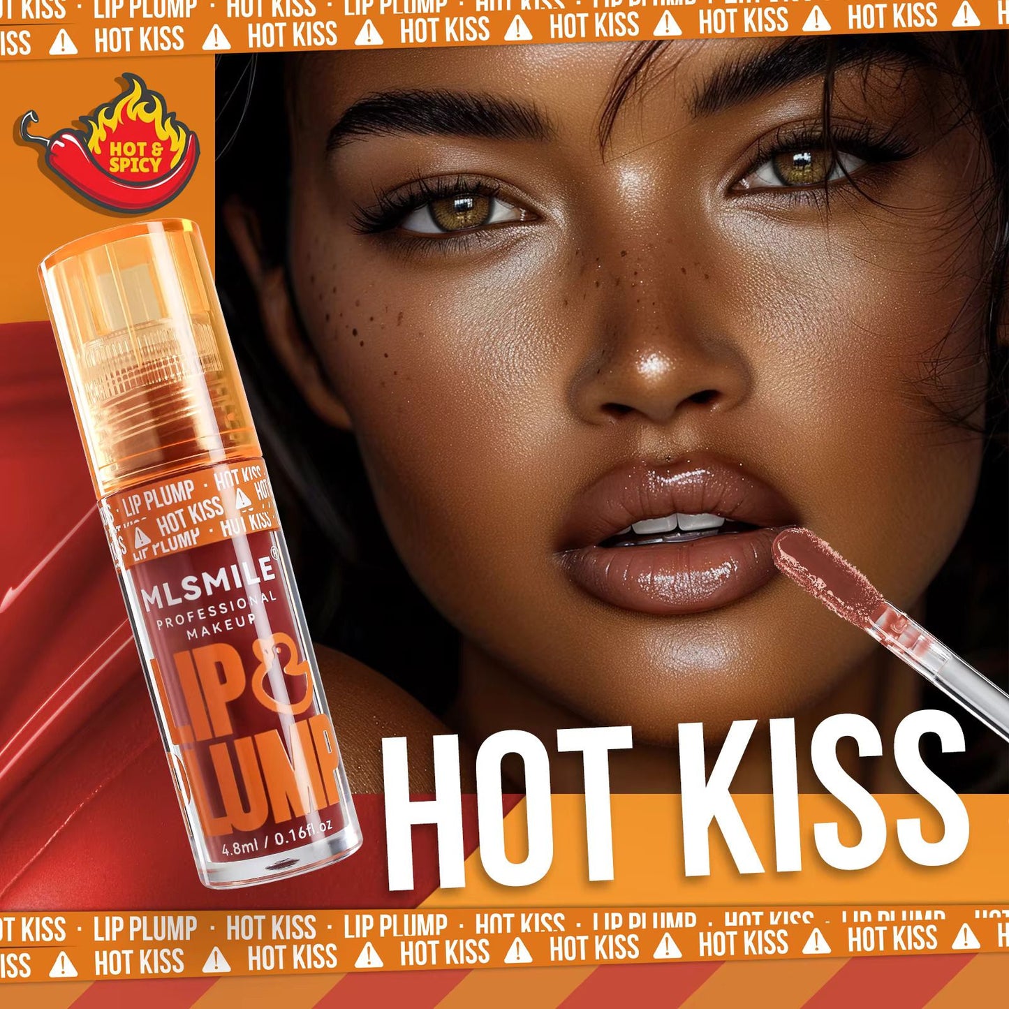 3PCS MLSMILE Lip Gloss Set Duck Mouth Fruit Fragrance Lip Plump Set Lip Oil Moisturizing Mirror Gloss Lip Gloss Beep Lip Glaze Set Lipsticks Set Gift Box