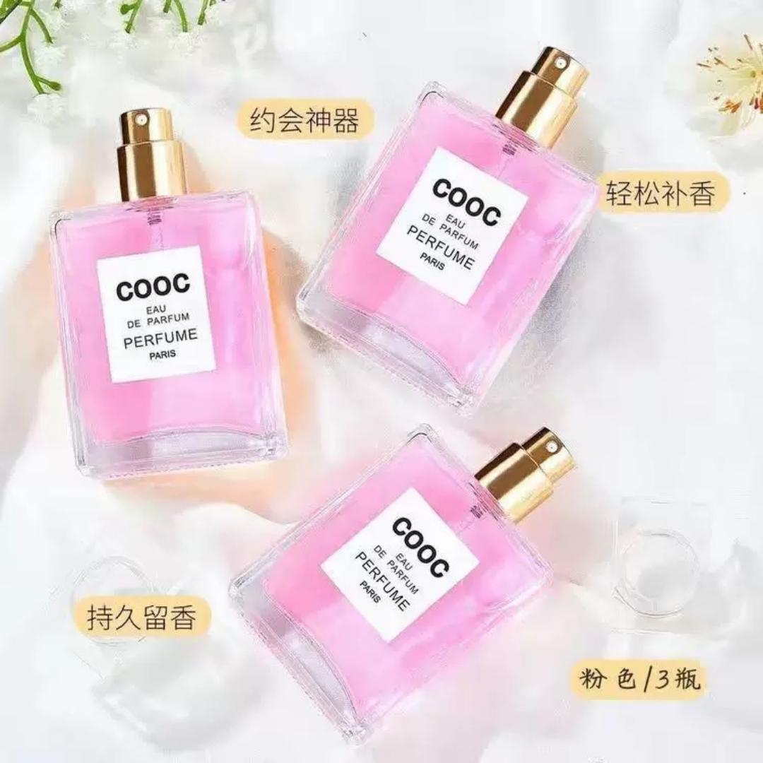 🔥!50mlCOOC/Fragrance Spray Refreshing And Long Lasting Gardenia/Jasmine/ Rose Fragrance, Eau De Toilette Spray For Women, Floral Perfume For Dating And Daily Life, An Ideal Gift For Her Pink