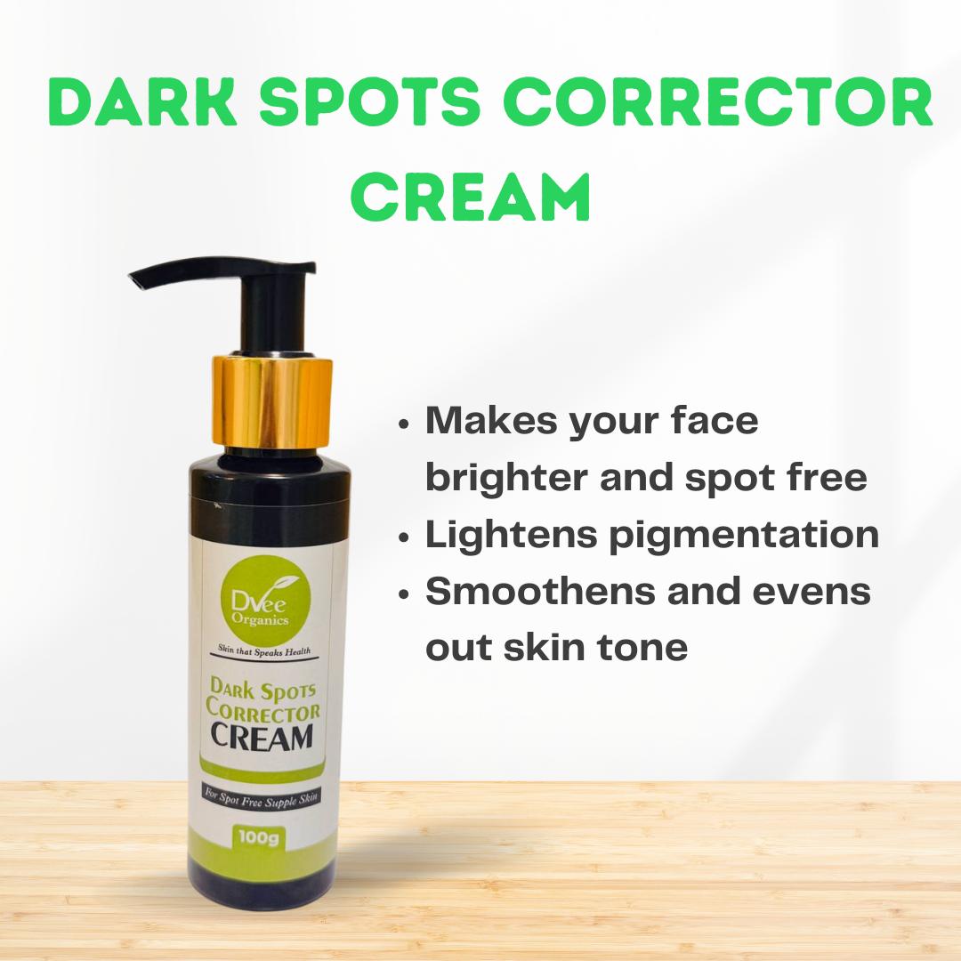 Dark Spots Corrector Cream - Dvee Organics - For Clearing Spots and Even Skin Tone