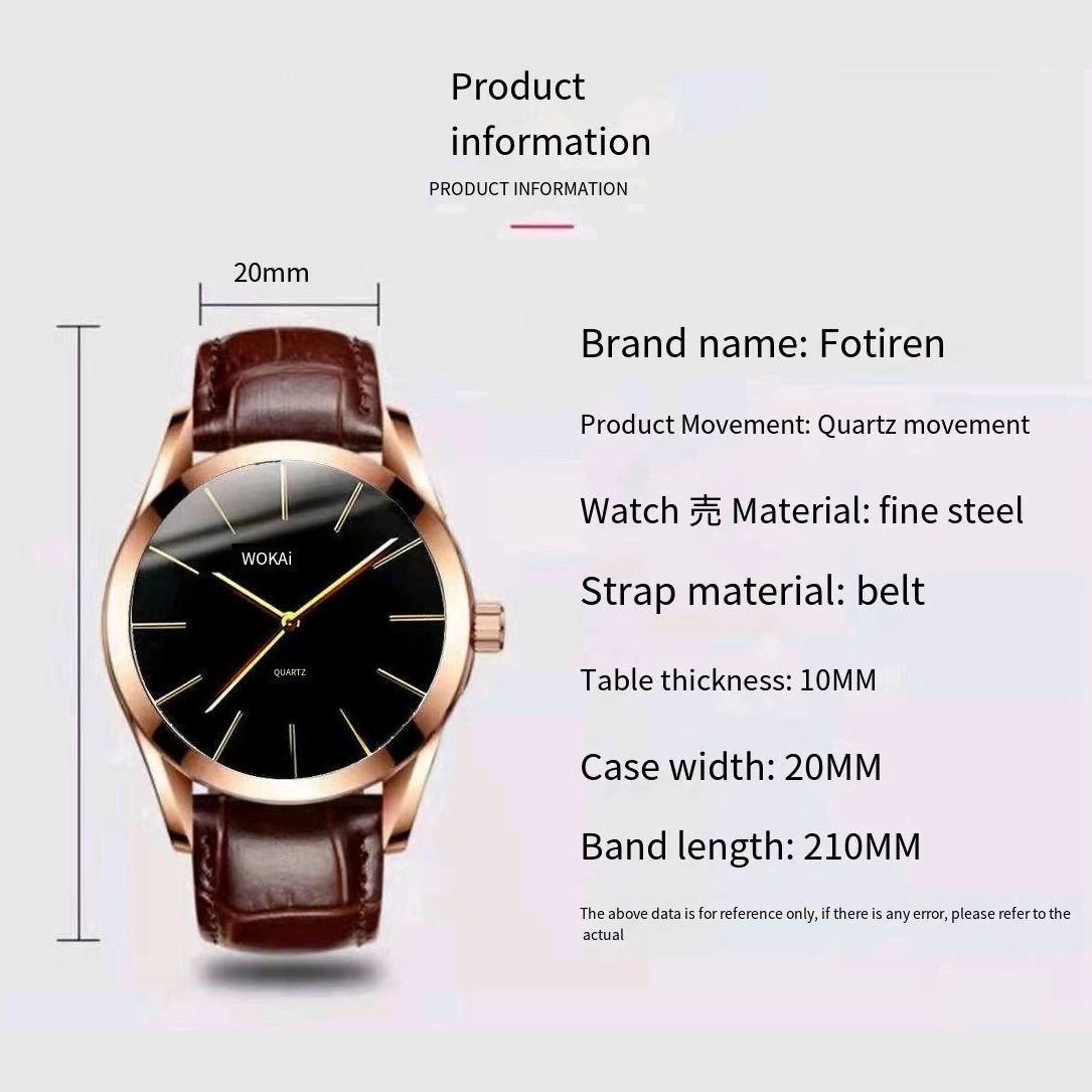 Men Watch Leather Straps Stainless Steel Good Quartz Luxury Man Wristwatch Waterproof Watches Male Watch Wrist Watch Valentines Christmas Birthday Gift Fashion