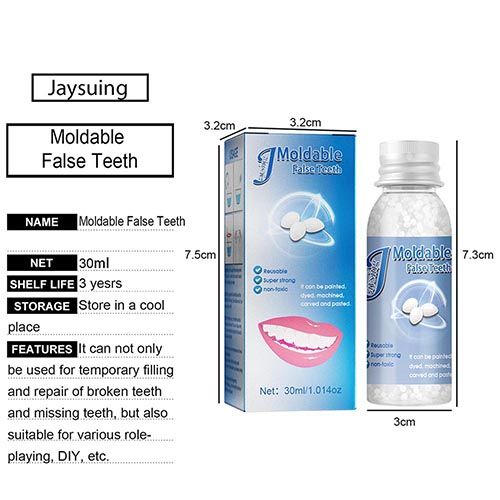 30ml Temporary Tooth Repair Moldable Teeth And Gaps False Tooth Solid Gel Adhesive Fake Teeth Beauty Tool Dental Supplies