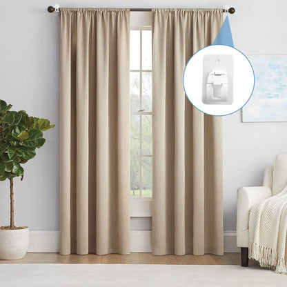 4pcs Curtain Rod Bracket, Self Adhesive Wall Mount Holder, Drapery Hook Holders Fixing Rod Holder Curtain Pole Wall Brackets Towel Rod Hooks for Home Bathroom Kitchen Hotel Use