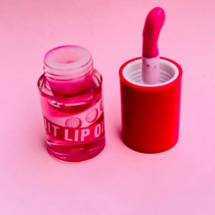 1pc Magic Lip Oil Fruity Kiss Beauty Makeup Hydrating Plumping Lip Gloss Coat For Cute Makeup Lipsticks Tinted Clear Serum Fruit Pineapple Grape Peach Lip Balm Oils Cosmetics