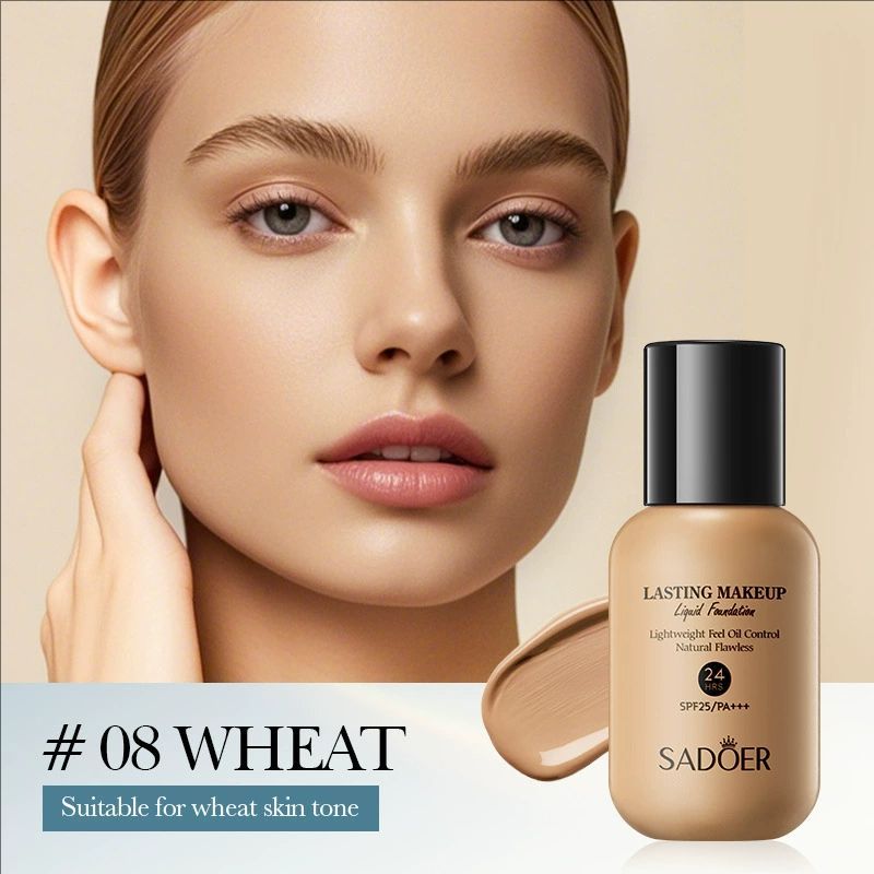 40ml SADOER Holding makeup liquid foundation natural lasting oil control is not easy to remove makeup concealer moisturizing dry skin bb cream for women moisturizing non-card powder