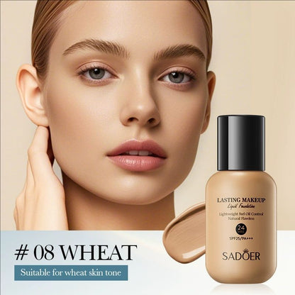 40ml SADOER Holding makeup liquid foundation natural lasting oil control is not easy to remove makeup concealer moisturizing dry skin bb cream for women moisturizing non-card powder