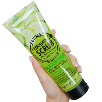 Fruit of the Wokali Cucumber Exfoliating Scrub For Face & Body Dead Cells Cleansing